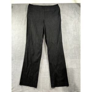 Renuar Pull On Dress Pants Straight Leg Women's Size 10 Black Full Length